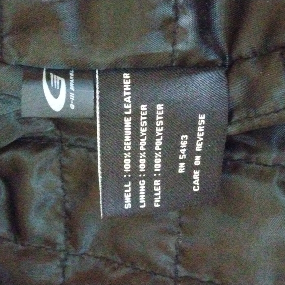 Black leather jacket men's size medium - Picture 7 of 12